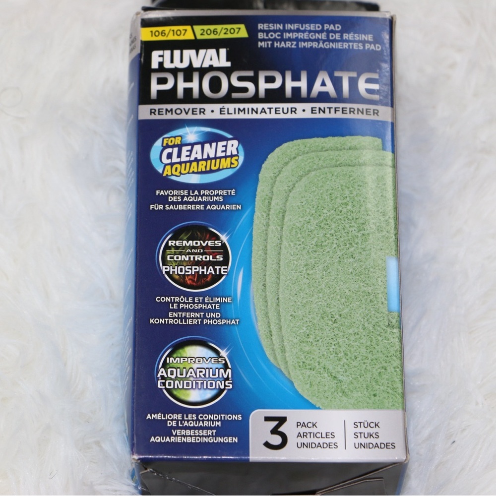 Fluval Phosphate Remover Pads 3 Pack 106/107 206/207 Aquarium Filter Media NEW